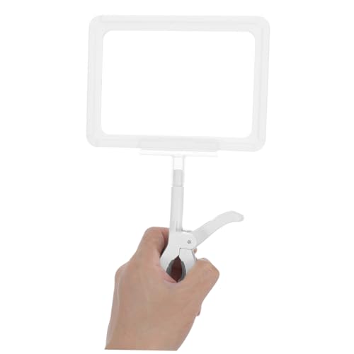 FIXOSHEE 5 Stück Doppelseitiger Weißer Kunststoff Preisschildhalter mit Clip Robuster Leichter Etikettenhalter für Supermarkt und Einzelhandel Einfach zu Montieren und Platzsparend FIXOSHEE 5 Stück Doppelseitiger Weißer Kunststoff Preisschildhalter mit Clip Robuster Leichter Etikettenhalter für Supermarkt und Einzelhandel Einfach zu Montieren und Platzsparend von FIXOSHEE