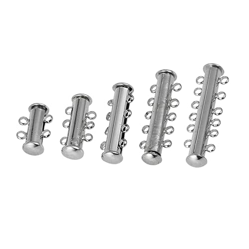 FIXOSHEE 5 Stück Magnetverschluss für Schmuckherstellung Silberne Multi Strang Riegelverschluss Connectoren für und Armbänder DIY Schmuckzubehör FIXOSHEE 5 Stück Magnetverschluss für Schmuckherstellung Silberne Multi Strang Riegelverschluss Connectoren für und Armbänder DIY Schmuckzubehör von FIXOSHEE