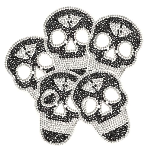 FIXOSHEE 5 Stück Teiliges Bügelbild Schädel mit Strasssteinen Dekorative Aufnäher zum Aufbügeln DIY Nähzubehör für Kleidung Taschen Hüte Schuhe Praktische Reparatur und Verzierung FIXOSHEE 5 Stück Teiliges Bügelbild Schädel mit Strasssteinen Dekorative Aufnäher zum Aufbügeln DIY Nähzubehör für Kleidung Taschen Hüte Schuhe Praktische Reparatur und Verzierung von FIXOSHEE
