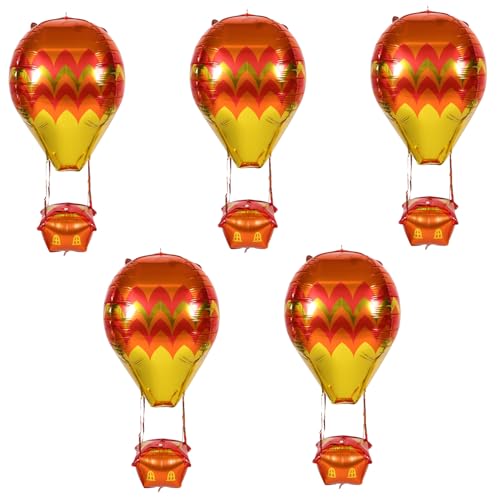 FIXOSHEE 5 Stück Teiliges Heißluftballon Folienballon Langlebige Aluminiumfolie Auffällige Geburtstags und Event Dekoration Schnell Aufzublasen für Innen und Außenbereiche Farbenfrohes FIXOSHEE 5 Stück Teiliges Heißluftballon Folienballon Langlebige Aluminiumfolie Auffällige Geburtstags und Event Dekoration Schnell Aufzublasen für Innen und Außenbereiche Farbenfrohes von FIXOSHEE