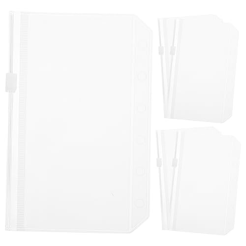 FIXOSHEE 5 Stück Teiliges Klarsichthüllen mit Reißverschluss für Binder Wasserdichte Taschen zur Aufbewahrung von Dokumenten für Notizbuch und Organisation FIXOSHEE 5 Stück Teiliges Klarsichthüllen mit Reißverschluss für Binder Wasserdichte Taschen zur Aufbewahrung von Dokumenten für Notizbuch und Organisation von FIXOSHEE