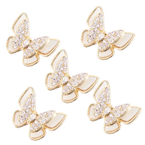 FIXOSHEE 5 Stück Teiliges Nagelkunst Goldfarbenen Doppellagigen Schmetterlings nail Charms Dekorative Manicure studs für Mädchen Ungiftige Nail Art Accessoires DIY Nageldesign für Zuhause FIXOSHEE 5 Stück Teiliges Nagelkunst Goldfarbenen Doppellagigen Schmetterlings nail Charms Dekorative Manicure studs für Mädchen Ungiftige Nail Art Accessoires DIY Nageldesign für Zuhause von FIXOSHEE