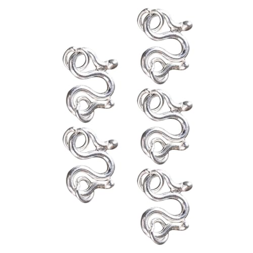 FIXOSHEE 5 Stück Teiliges S haken Verschluss Sterling Silber Langlebiger Armbandverschluss Leichter Schmuckzubehör für DIY Freundschaftsarmbänder und Kettenverlängerung Eleganter Charms FIXOSHEE 5 Stück Teiliges S haken Verschluss Sterling Silber Langlebiger Armbandverschluss Leichter Schmuckzubehör für DIY Freundschaftsarmbänder und Kettenverlängerung Eleganter Charms von FIXOSHEE