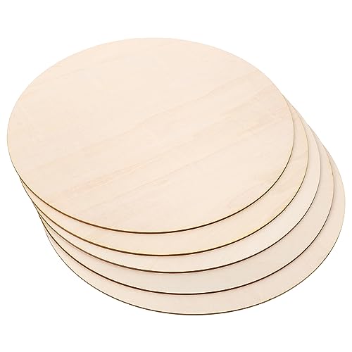 FIXOSHEE 5 Stück Teiliges Set Unbearbeitete Runde Holzscheiben zum Basteln DIY Türschilder Hochwertigem Holz für Hochzeit Geburtstag und Hausdekoration FIXOSHEE 5 Stück Teiliges Set Unbearbeitete Runde Holzscheiben zum Basteln DIY Türschilder Hochwertigem Holz für Hochzeit Geburtstag und Hausdekoration von FIXOSHEE
