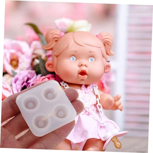 FIXOSHEE 5 Stück Teiliges Silikonformen für Augapfel Gießen DIY Epoxidharz Bastelset Cartoon Augenform für Puppen Schmuck Herstellung von FIXOSHEE