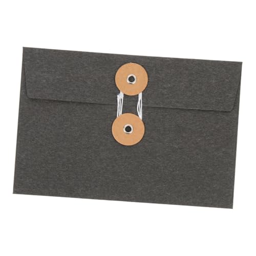 FIXOSHEE 5 Stück Teiliges Vintage Aktenumschläge aus Dickem Kraftpapier Kreative Papier Taschen für Büro und Studenten zur Sicheren Aufbewahrung von Postkarten Gruß und Einladungskarten von FIXOSHEE