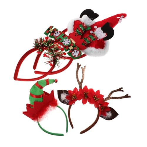 FIXOSHEE 5 Stück Teiliges Weihnachtskopfband Cartoon Haarschmuck Leicht und Bequem Festliche Kopfbedeckungen für Erwachsene und Weihnachtsfeier Cosplay Zubehör FIXOSHEE 5 Stück Teiliges Weihnachtskopfband Cartoon Haarschmuck Leicht und Bequem Festliche Kopfbedeckungen für Erwachsene und Weihnachtsfeier Cosplay Zubehör von FIXOSHEE