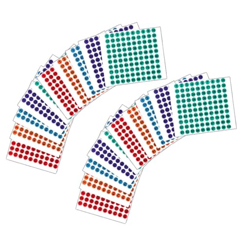 FIXOSHEE 50 Blatt Bunte Zahlenaufkleber Selbstklebend Runde Nummernetiketten für Büro Schule DIY Dekoration Klare Rückstandsfreie Vielseitige Nummernsticker zur Organisation FIXOSHEE 50 Blatt Bunte Zahlenaufkleber Selbstklebend Runde Nummernetiketten für Büro Schule DIY Dekoration Klare Rückstandsfreie Vielseitige Nummernsticker zur Organisation von FIXOSHEE