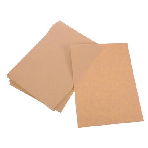 FIXOSHEE 50 Blatt Selbstklebende Kraftpapier Aufkleber Etiketten Bedruckbar Stark Haftend Vielseitig Für Büro Schule Lager Organisieren von FIXOSHEE