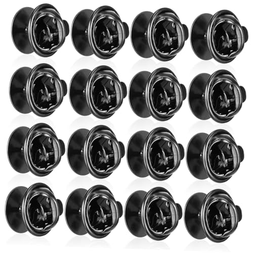 FIXOSHEE 50 Sätze Pin Back Clutch aus Kupfer mit Flachem Dorn Sicherer Verschluss für Broschen Anstecknadeln Krawattennadeln und Hutpins Praktische DIY Schmuckzubehör Einfache Handhabung von FIXOSHEE