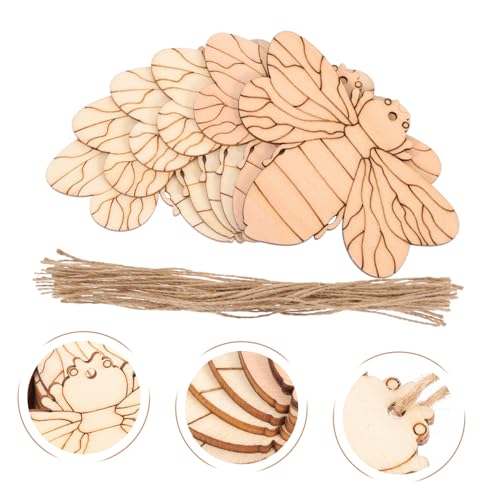 FIXOSHEE 50 Sätze Teiliges Bienenförmiges Holzscheiben Unlackierte Leichte Holzstücke für DIY Handwerk Malspielzeug Natürliche Bastelmaterialien für Kreative Malprojekte und Wohnkultur FIXOSHEE 50 Sätze Teiliges Bienenförmiges Holzscheiben Unlackierte Leichte Holzstücke für DIY Handwerk Malspielzeug Natürliche Bastelmaterialien für Kreative Malprojekte und Wohnkultur von FIXOSHEE