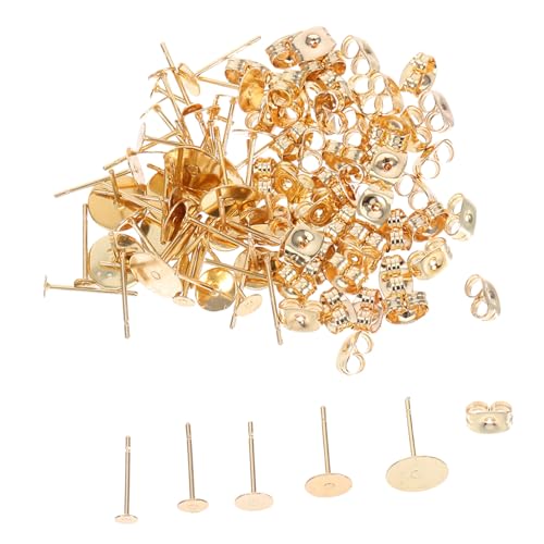 FIXOSHEE 50 Satz Ohrstecker Rohlinge Flache Runde Ohrstecker mit Befestigung Sichere Schmuckteile für Diy Ohrschmuckherstellung Universelle Diy Schmuckzubehör für Kreative Designs FIXOSHEE 50 Satz Ohrstecker Rohlinge Flache Runde Ohrstecker mit Befestigung Sichere Schmuckteile für Diy Ohrschmuckherstellung Universelle Diy Schmuckzubehör für Kreative Designs von FIXOSHEE