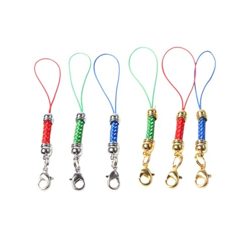 FIXOSHEE 50 Stück Bunte Lariat mit Karabinerverschluss Leichte Handyanhänger und Schlüsselanhänger DIY Schmuckzubehör für Handy USB Stick Kamera Schlüsselbund Vielseitige von FIXOSHEE