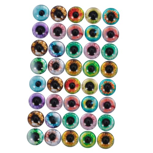 FIXOSHEE 50 Stück Cabochons Halbkuppel mit Auge Muster DIY Schmuck Zubehör Langlebige Patches für Ohrringe Manschettenknöpfe und Bastelideen FIXOSHEE 50 Stück Cabochons Halbkuppel mit Auge Muster DIY Schmuck Zubehör Langlebige Patches für Ohrringe Manschettenknöpfe und Bastelideen von FIXOSHEE