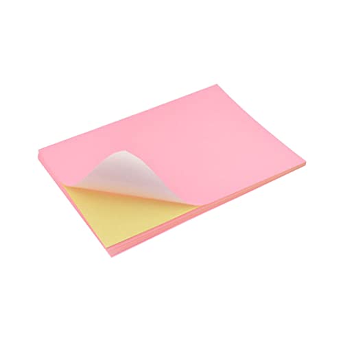 FIXOSHEE 50 Stück Farbige Etikettenpapier Selbstklebendes Druckpapier für Beschriftungen und Kreative DIY Projekte Leicht Abziehbar und Praktisch von FIXOSHEE