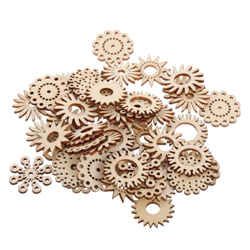 FIXOSHEE 50 Stück Holzblumen Dekorative Holzaccessoires für DIY Bastelprojekte Bunte Holzblüten Ausschnitte für Scrapbooking und Kreative Heimdekoration FIXOSHEE 50 Stück Holzblumen Dekorative Holzaccessoires für DIY Bastelprojekte Bunte Holzblüten Ausschnitte für Scrapbooking und Kreative Heimdekoration von FIXOSHEE