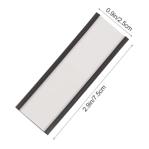 FIXOSHEE 50 Stück Magnetische Preisschildhalter mit Clip Beschriftbar für Lager Supermarktregale Transparente Einlage Wiederverwendbar Praktische Etikettenklemme für Warenanzeigen von FIXOSHEE