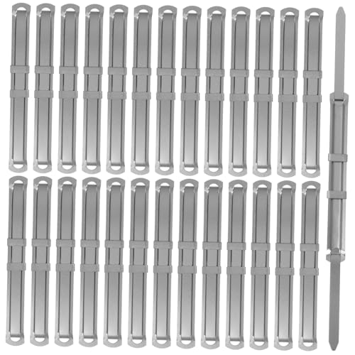 FIXOSHEE 50 Stück Metallordner Clip Aktenordner Binder Metallverschluss Langlebig Robust für Standard lochung Bürobedarf Schreibwaren Professionelle Dokumentenbindung von FIXOSHEE