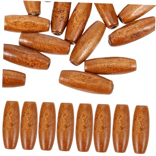 FIXOSHEE 50 Stück Oval Holzperlen Naturbelassene Holzkugeln DIY Schmuckherstellung Bastelperlen für Armband Halskette Makramee und Dekoration FIXOSHEE 50 Stück Oval Holzperlen Naturbelassene Holzkugeln DIY Schmuckherstellung Bastelperlen für Armband Halskette Makramee und Dekoration von FIXOSHEE