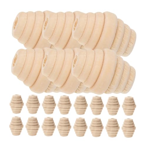 FIXOSHEE 50 Stück Ovale Holzperlen mit Großem Lose Schmuckperlen zum Auffädeln Natürliche Spacer Perlen für DIY Armbänder Halsketten Makramee und Bastelprojekte FIXOSHEE 50 Stück Ovale Holzperlen mit Großem Lose Schmuckperlen zum Auffädeln Natürliche Spacer Perlen für DIY Armbänder Halsketten Makramee und Bastelprojekte von FIXOSHEE