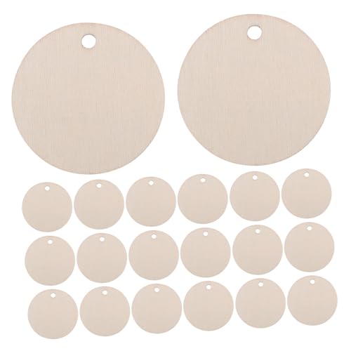 FIXOSHEE 50 Stück Runde Holzscheiben mit Loch Naturbelassene Holzstücke für DIY Bastelprojekte Scrapbooking Geschenkanhänger Party und Hochzeitsdekoration Umweltfreundlich und Glatt FIXOSHEE 50 Stück Runde Holzscheiben mit Loch Naturbelassene Holzstücke für DIY Bastelprojekte Scrapbooking Geschenkanhänger Party und Hochzeitsdekoration Umweltfreundlich und Glatt von FIXOSHEE