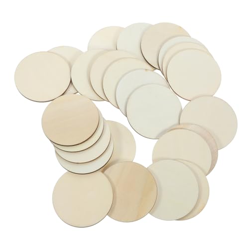 FIXOSHEE 50 Stück Runde Naturholzscheiben Unbehandelte Holzscheiben für DIY Handwerk Rustikale Dekoration Weihnachtsanhänger Hochzeit Handmalerei Pyrographie Geschenk Partygestaltung FIXOSHEE 50 Stück Runde Naturholzscheiben Unbehandelte Holzscheiben für DIY Handwerk Rustikale Dekoration Weihnachtsanhänger Hochzeit Handmalerei Pyrographie Geschenk Partygestaltung von FIXOSHEE