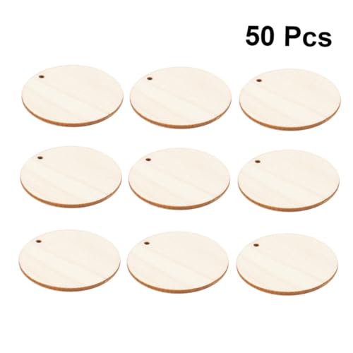 FIXOSHEE 50 Stück Runde Unbehandelte Holzscheiben mit Loch Natürliche Holzanhänger zum Basteln DIY Holzstücke für Scrapbooking Malerei Hochzeits und Weihnachtsdekoration FIXOSHEE 50 Stück Runde Unbehandelte Holzscheiben mit Loch Natürliche Holzanhänger zum Basteln DIY Holzstücke für Scrapbooking Malerei Hochzeits und Weihnachtsdekoration von FIXOSHEE