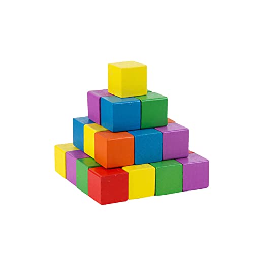 FIXOSHEE 50 Stück Teiliges Bunte Holzklötzchen Quadratische Bauklötze aus Holz für DIY Bastelprojekte Sichere Splitterfreie Holzwürfel für Kreativität und Handwerk FIXOSHEE 50 Stück Teiliges Bunte Holzklötzchen Quadratische Bauklötze aus Holz für DIY Bastelprojekte Sichere Splitterfreie Holzwürfel für Kreativität und Handwerk von FIXOSHEE