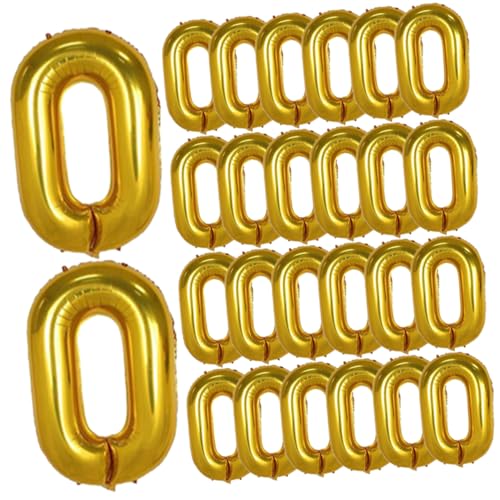 FIXOSHEE 50 Stück Teiliges Gold Retro Ballon ketten dekoration für Geburtstag Hochzeit Party Wiederverwendbar Aluminiumfolie für Bunte Feierlichkeiten und Fotorequisiten von FIXOSHEE
