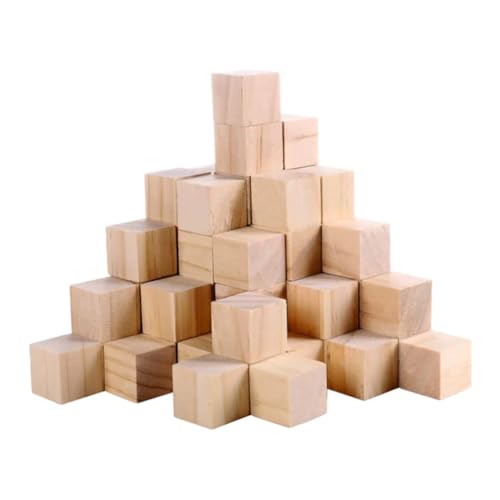 FIXOSHEE 50 Stück Teiliges Quadratischer Holzwürfel aus Hochwertigem Naturholz Blanko und Unlackiert für DIY Bastelprojekte Puzzle Lernspielzeug und Kreative Kinderbeschäftigung FIXOSHEE 50 Stück Teiliges Quadratischer Holzwürfel aus Hochwertigem Naturholz Blanko und Unlackiert für DIY Bastelprojekte Puzzle Lernspielzeug und Kreative Kinderbeschäftigung von FIXOSHEE