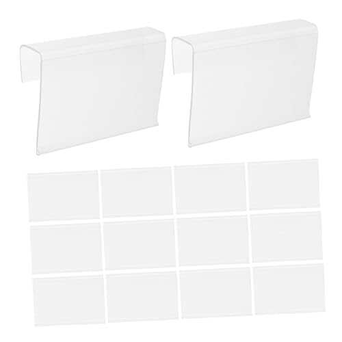 FIXOSHEE 50 Stück Teiliges Transparente Kunststoff etikettenhalter mit Clip Wiederverwendbar für Drahtregale Einfache Anbringung für Einzelhandel Supermarkt und Heimlagerung FIXOSHEE 50 Stück Teiliges Transparente Kunststoff etikettenhalter mit Clip Wiederverwendbar für Drahtregale Einfache Anbringung für Einzelhandel Supermarkt und Heimlagerung von FIXOSHEE