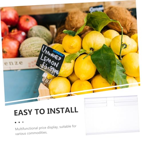 FIXOSHEE 50 Stück Transparente Etikettenhalter Preisschildhalter für Supermarkt Regalbeschriftung Ladenschilder Vielseitig Einsetzbar Stabil und Langlebig FIXOSHEE 50 Stück Transparente Etikettenhalter Preisschildhalter für Supermarkt Regalbeschriftung Ladenschilder Vielseitig Einsetzbar Stabil und Langlebig von FIXOSHEE