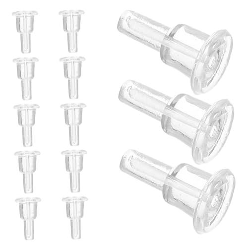 FIXOSHEE 50 Stück Transparente Ohrstecker Stopper Ohrring Verschluss Weich Antibiegbar Ohrloch Schutz Ohrhänger Stabilisator für Längere Tragedauer und Einfache Reinigung von FIXOSHEE