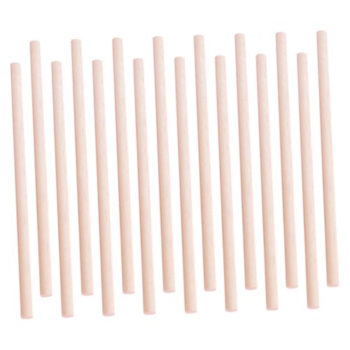 FIXOSHEE 50 Stück Unbehandelte Holzstäbe für DIY Handwerk Rundstäbchen Hochwertigem Holz für Kreative Bastelprojekte und Modellbau FIXOSHEE 50 Stück Unbehandelte Holzstäbe für DIY Handwerk Rundstäbchen Hochwertigem Holz für Kreative Bastelprojekte und Modellbau von FIXOSHEE