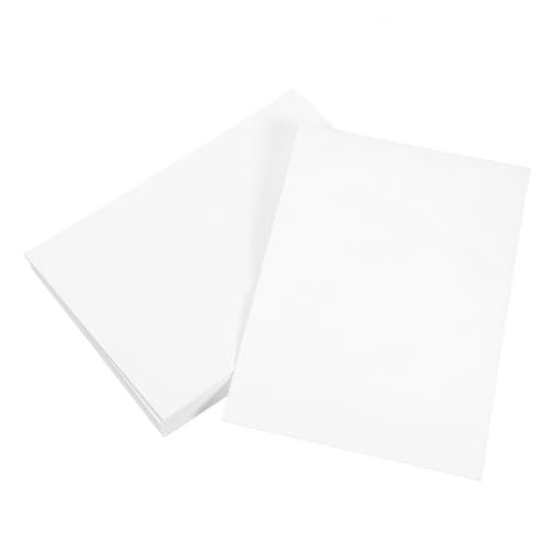 FIXOSHEE 50 Stück Weißes Teiliges Dickes Bastelkartonpapier für Karten und Scrapbooking Kompatibel mit Tintenstrahl und Laserdruckern für Einladungen DIY Grußkarten Zeichnungen und von FIXOSHEE