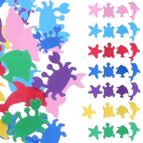 FIXOSHEE 500 Stück Bunte Meerestiere Eva Schaumstoff Sticker für Diy Basteln Fischförmige Aufkleber für Scrapbooking Klassenraumdeko Partygeschenke Kreatives FIXOSHEE 500 Stück Bunte Meerestiere Eva Schaumstoff Sticker für Diy Basteln Fischförmige Aufkleber für Scrapbooking Klassenraumdeko Partygeschenke Kreatives von FIXOSHEE