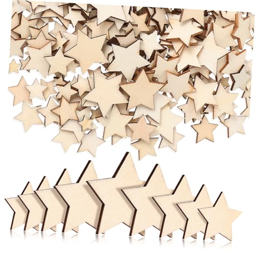 FIXOSHEE 500 Stück Holzsterne Verschiedene Naturfarben für DIY Basteln Tischdeko Hochzeit Geburtstag Weihnachtsdekoration Holzteile für Kreative Projekte FIXOSHEE 500 Stück Holzsterne Verschiedene Naturfarben für DIY Basteln Tischdeko Hochzeit Geburtstag Weihnachtsdekoration Holzteile für Kreative Projekte von FIXOSHEE