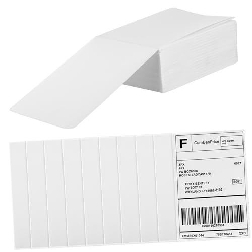 FIXOSHEE 500Stücke Selbstklebende Versandetiketten Starke Haftung für Thermodrucker für Versand und Etikettierung Nachfüllpackung für Kleine Unternehmen von FIXOSHEE
