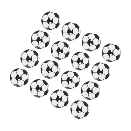 FIXOSHEE 50Stücke Fußball Holzknöpfe DIY Nähknöpfe Robustem Holzmaterial Fußballform für Kleidung und Bastelprojekte für Handarbeiten und Dekorationen FIXOSHEE 50Stücke Fußball Holzknöpfe DIY Nähknöpfe Robustem Holzmaterial Fußballform für Kleidung und Bastelprojekte für Handarbeiten und Dekorationen von FIXOSHEE