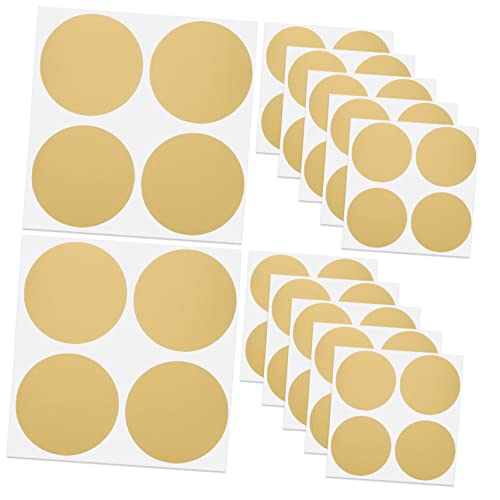 FIXOSHEE 50Stücke Goldene Aufkleber Runde Selbergestalten DIY Klebeetiketten für Geburtstagsfeiern Hochzeiten und Kreative Projekte von FIXOSHEE