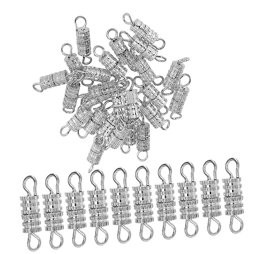 FIXOSHEE 50Stücke Halskettenverschlüsse Schraubverschluss für DIY Schmuck Herstellung Armband Verbindung Langlebig und Einfach zu Verwenden von FIXOSHEE