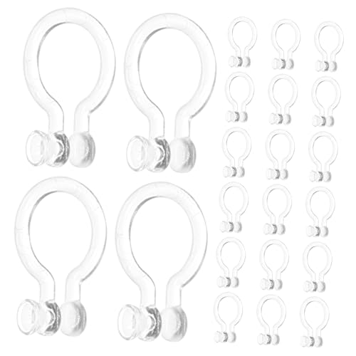 FIXOSHEE 50Stücke Nasenringadapter Silikon Flexibler Clip für DIY Nasenring Schmuck ohne Piercing für Schmuckgestaltung und Accessoires von FIXOSHEE