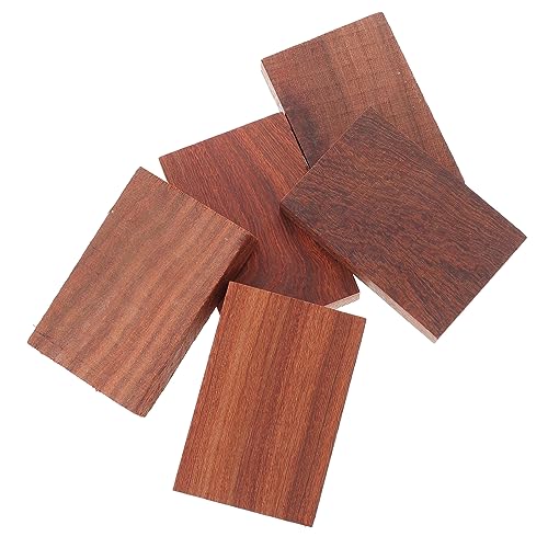 FIXOSHEE 5Stücke DIY Holzblöcke Hochwertigem Holzmaterial Unbehandelt für Bastelprojekte für Ringe und Holzkunst und Langlebig von FIXOSHEE