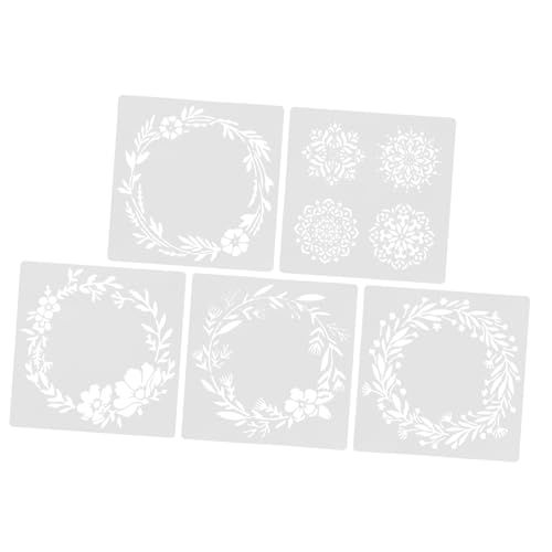 FIXOSHEE 5Stücke Teiliges Malschablonen Pet Material Wiederverwendbare Zeichenschablonen für Bastelprojekte Blumenschablonen für Jugendliche und DIY Kunstwerke Leicht FIXOSHEE 5Stücke Teiliges Malschablonen Pet Material Wiederverwendbare Zeichenschablonen für Bastelprojekte Blumenschablonen für Jugendliche und DIY Kunstwerke Leicht von FIXOSHEE