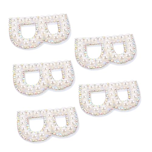FIXOSHEE 5Stücke Teiliges Perlen Alphabet Patch Aufbügelbare Strass Applikationen für DIY Kleidung Taschen und Accessoires Dekorative Flicken FIXOSHEE 5Stücke Teiliges Perlen Alphabet Patch Aufbügelbare Strass Applikationen für DIY Kleidung Taschen und Accessoires Dekorative Flicken von FIXOSHEE