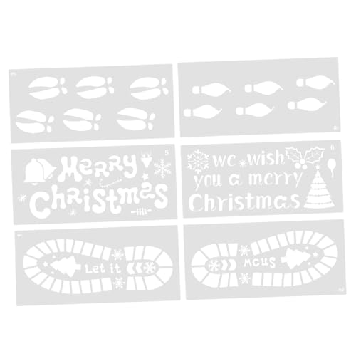 FIXOSHEE 6 Blätter Fußabdruckvorlage Schablone Weihnachtshandwerk Frohe Weihnachtsdekoration Weihnachten Weihnachtsdekorationen Weihnachtsvorlagen Kinderzeichnungsvorlage das Haustier Weiß FIXOSHEE 6 Blätter Fußabdruckvorlage Schablone Weihnachtshandwerk Frohe Weihnachtsdekoration Weihnachten Weihnachtsdekorationen Weihnachtsvorlagen Kinderzeichnungsvorlage das Haustier Weiß von FIXOSHEE