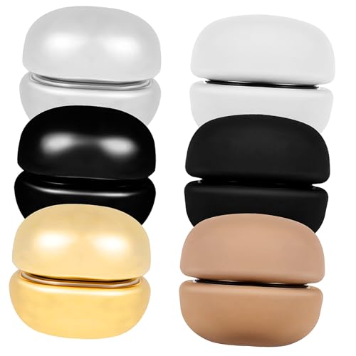 FIXOSHEE 6 Paare Magnetische Hijab Verschlüsse Runde Magnetknöpfe für Kleidung Schalclips aus Langlebiger Legierung Sicherer Halt für Schals und Tücher Stilvolle Accessoires in Farben von FIXOSHEE