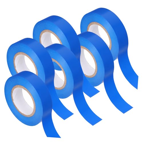 FIXOSHEE 6 Rollen Isolierband Farbiges PVC Klebeband Wasserdichtes Elektrisches Isolierband Hochtemperaturbeständig für Elektrische Reparaturen und Verpackungen von FIXOSHEE