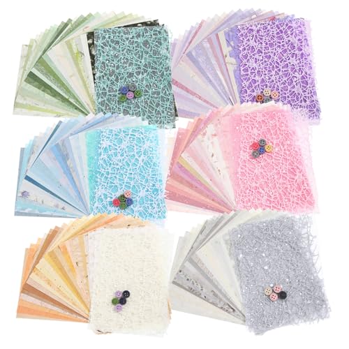 FIXOSHEE 6 Sätze Vintage Textured Scrapbook Papier Teiliges für DIY Journaling und Dekoration Glatte Oberfläche zum Schreiben Vielseitig Einsetzbar für Planer Einladungen und Kreative von FIXOSHEE