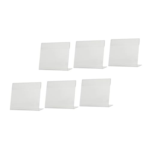 FIXOSHEE 6 Stück Acryl Preisschildhalter Transparent Langlebig Einfaches Einsetzen für Supermarkt Restaurant Büro Preisaufsteller Schilder Display FIXOSHEE 6 Stück Acryl Preisschildhalter Transparent Langlebig Einfaches Einsetzen für Supermarkt Restaurant Büro Preisaufsteller Schilder Display von FIXOSHEE